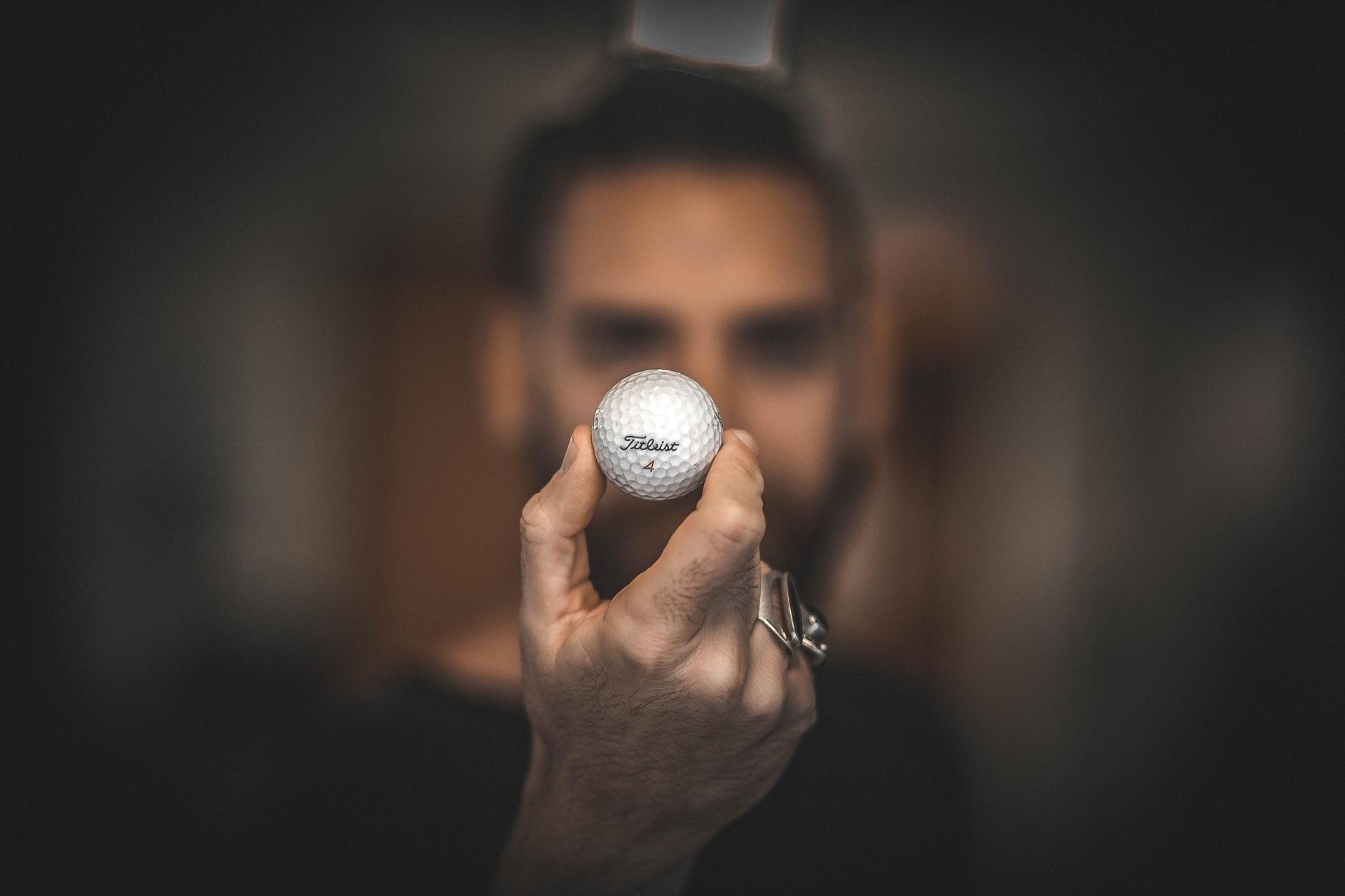 golf ball, man