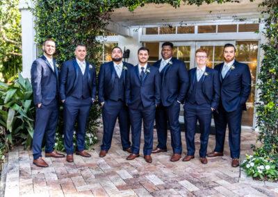 groomsmen at our outdoor Florida golf course wedding venue