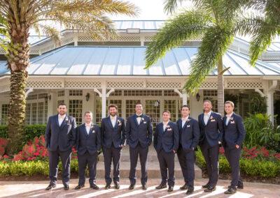 photo of groomsmen at our south Florida wedding venue